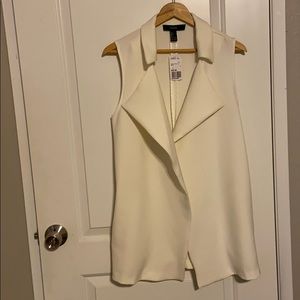 CASUAL IVORY LONG VEST
